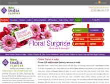 Tablet Screenshot of newindiaflorist.com